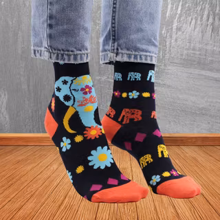 Strumpor Hop Hare, Lucky Elephant stl 36-39 Bambustrumpor