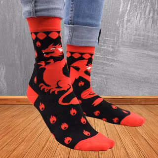 Strumpor Hop Hare, Red Dragons stl 36-39 Bambustrumpor