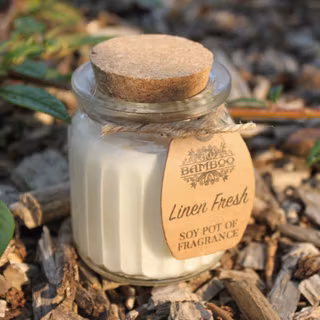 Doftljus av Sojavax Fräsch Linne 20 H