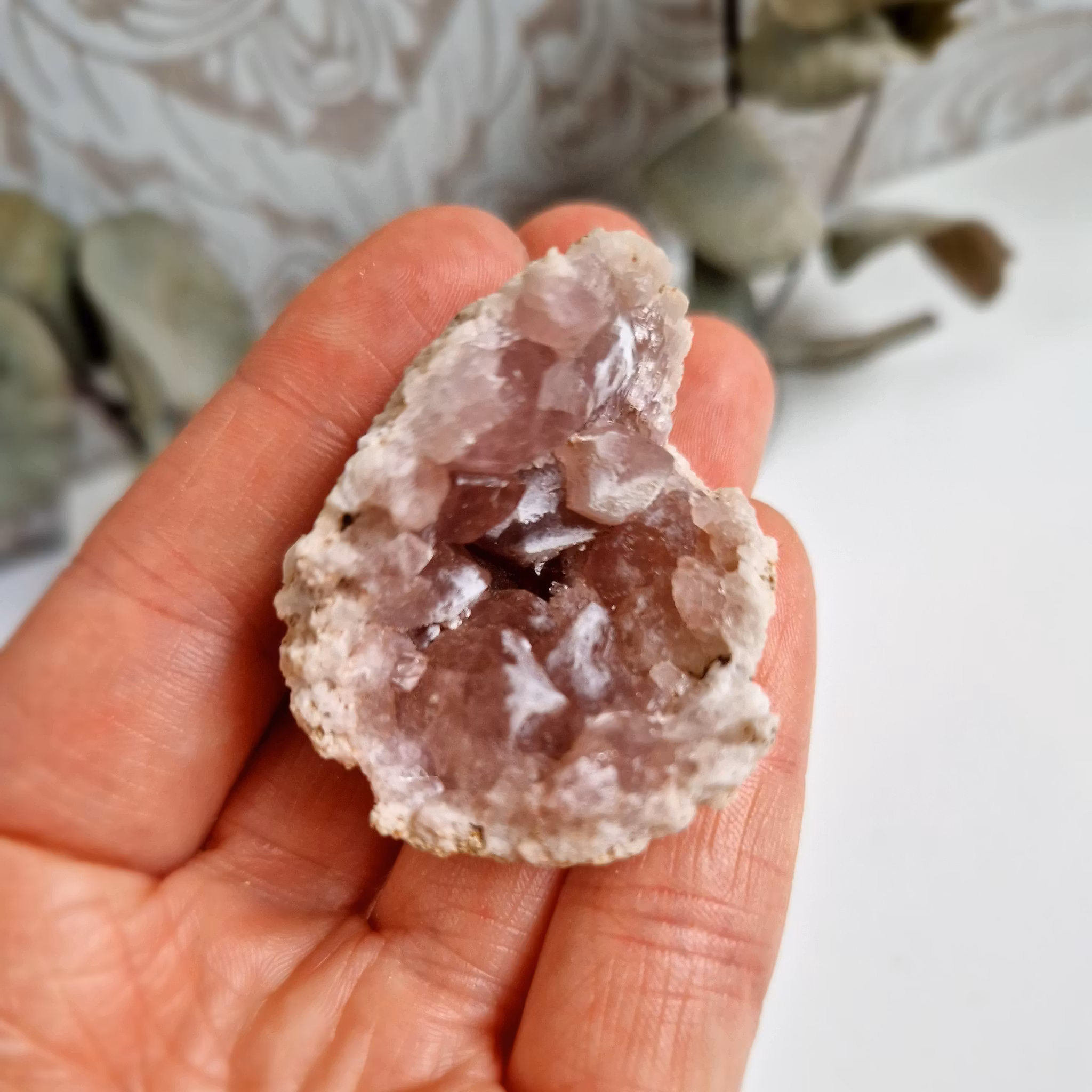 Geod av Rosa Ametist 28 g, detta ex