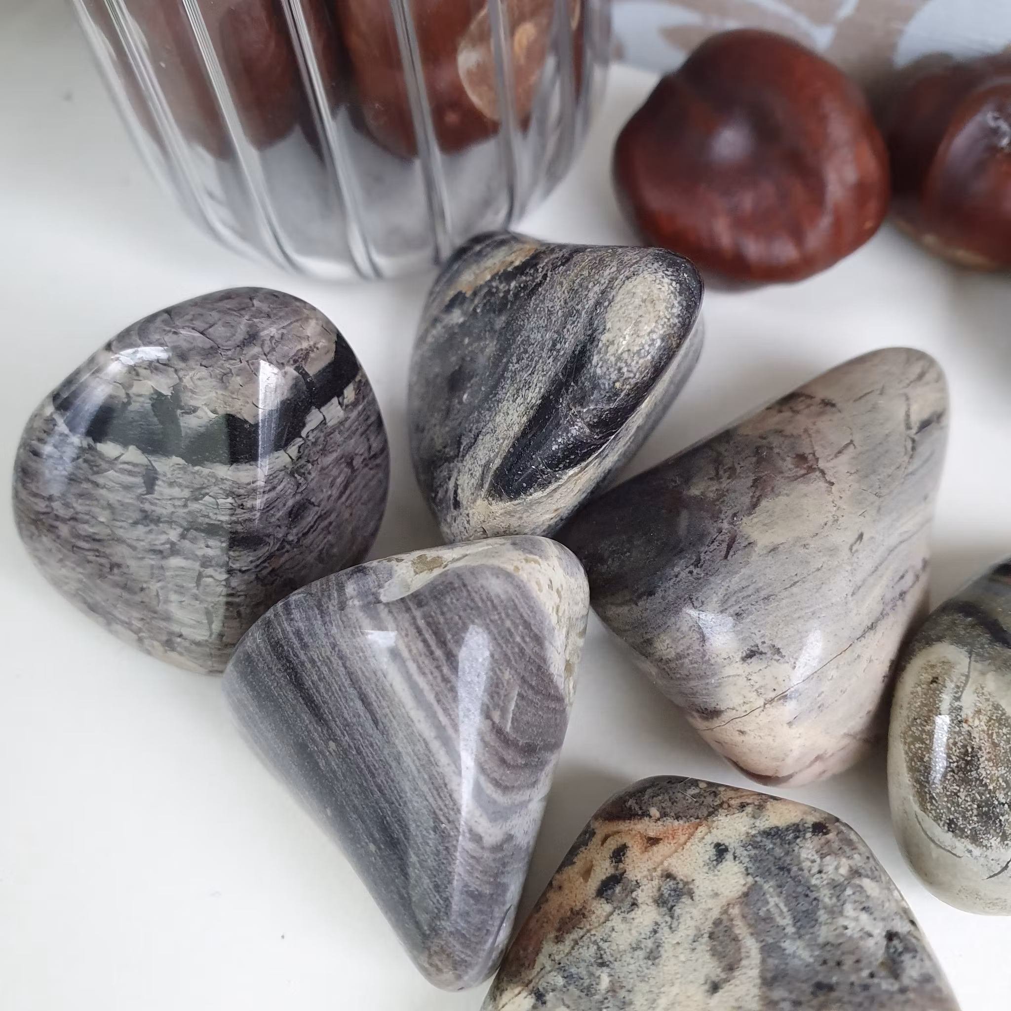 Trumlad Silverlöv Jaspis, 16-23 g M