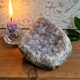 Kluster av Ametist B, 416 g. Detta ex