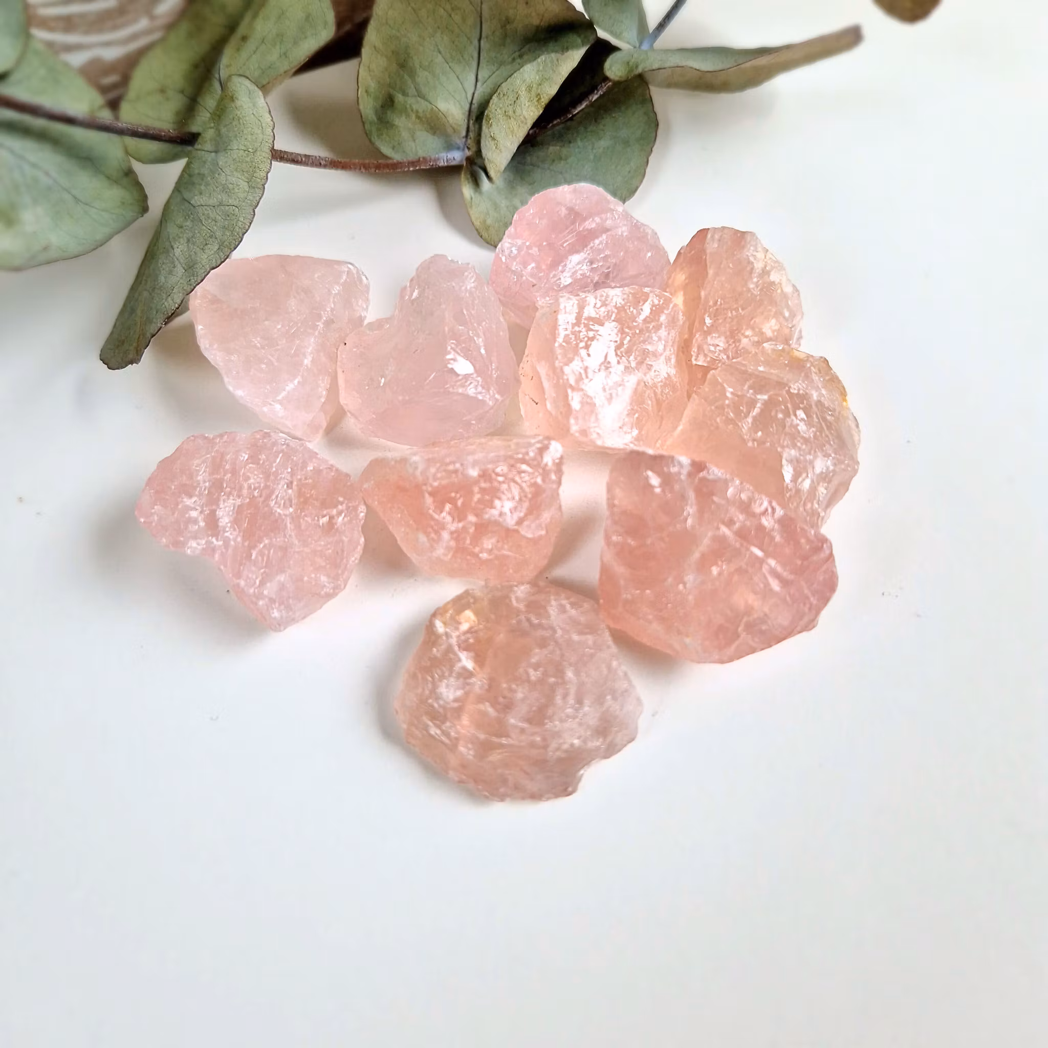 Rå Rosenkvarts 10-15 g S