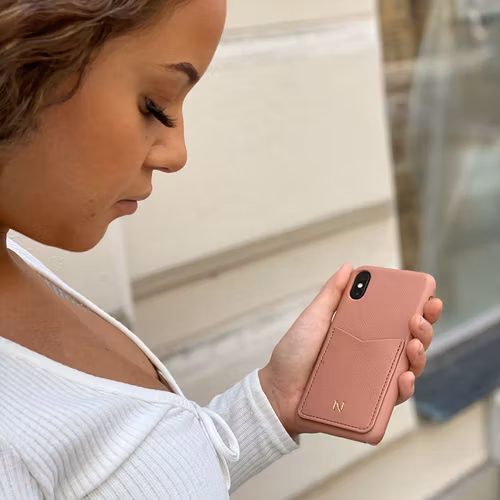 Cloudy Pink case (met kaarthouder)
