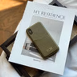 Khaki Saffiano (met kaarthouder)