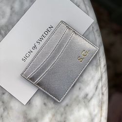 Silver Metallic pasjeshouder