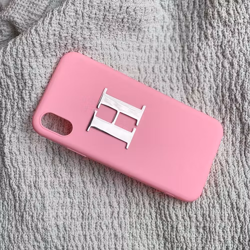 Pink Silicone met metalen letter