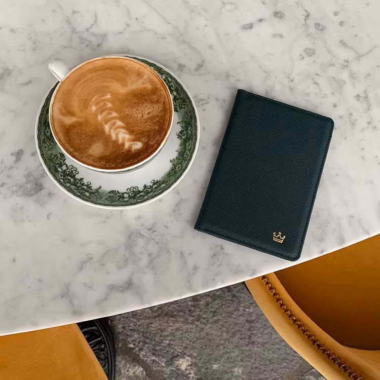 Donkergroene Paspoorthouder