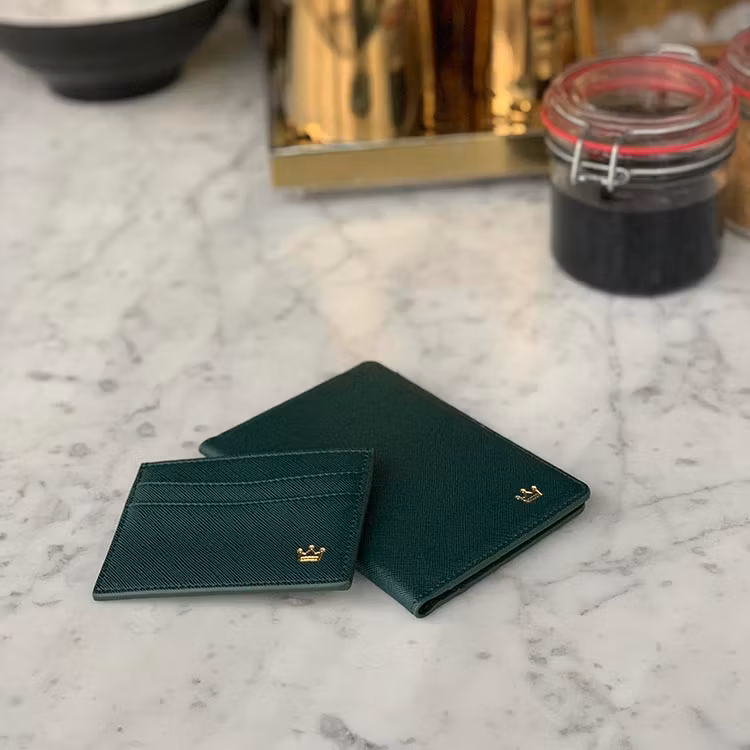 Donkergroene Paspoorthouder