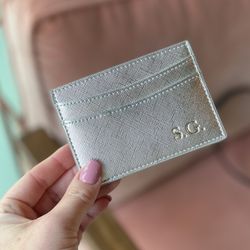Silver Metallic pasjeshouder