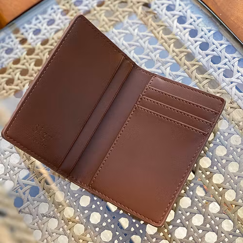 Brown Smooth (small) - Portemonnee