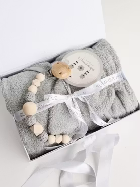 Presentbox Baby Bath, Grå