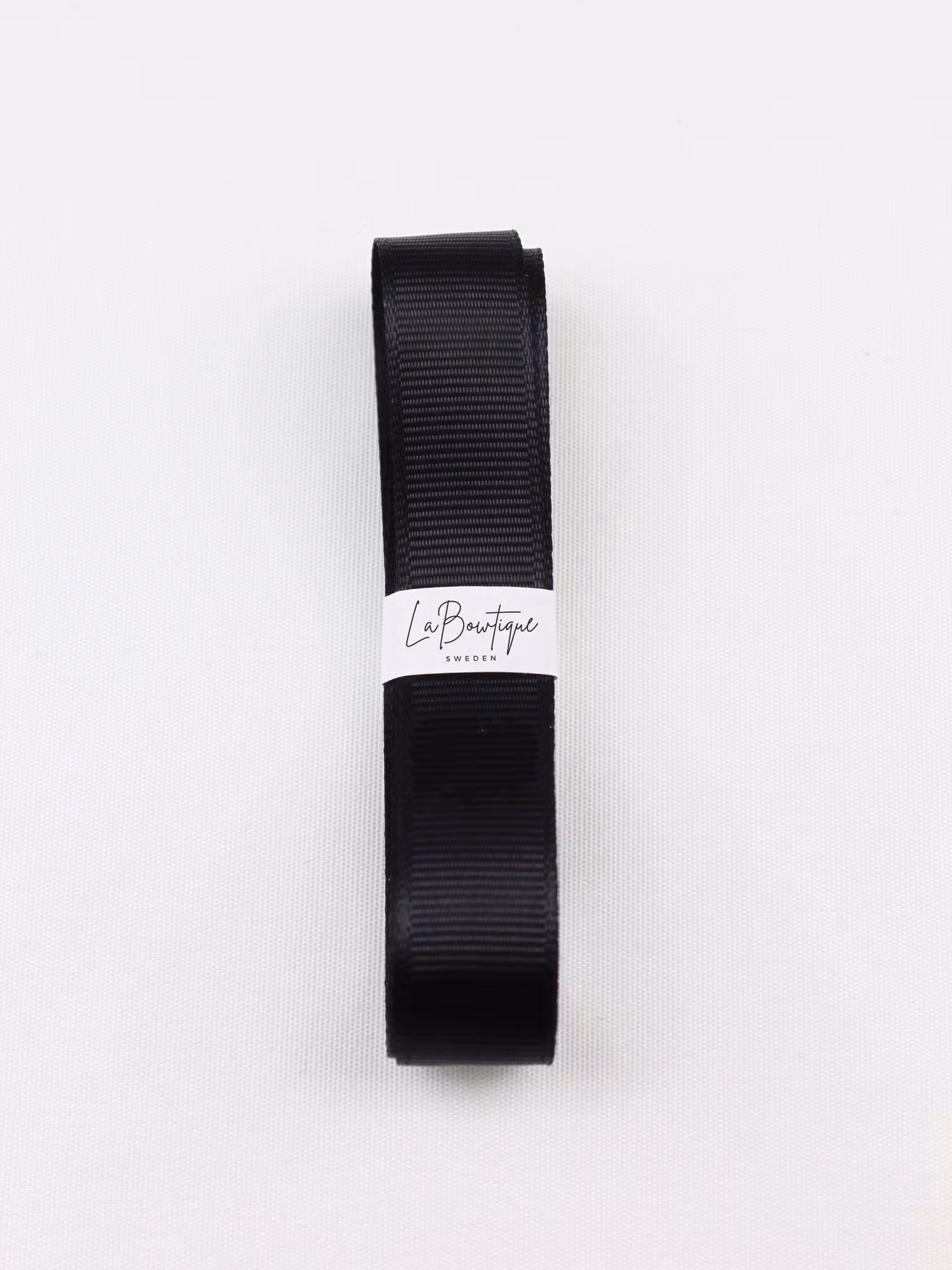 Satinband 15mm, Svart