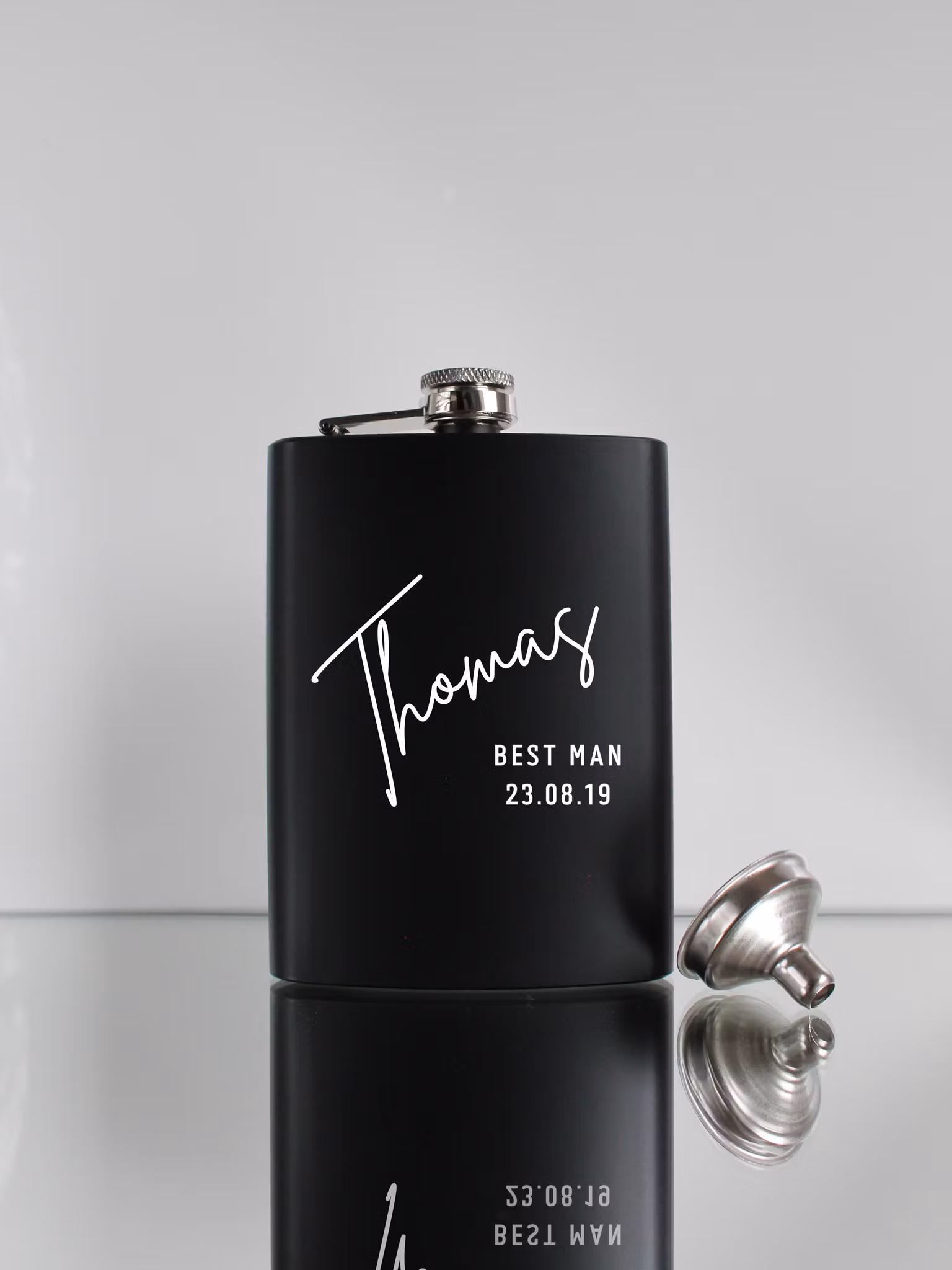 Svart fickplunta med design