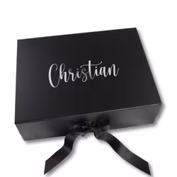 Personlig Presentbox LARGE, Svart