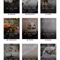 Flasketiketter Save the Date