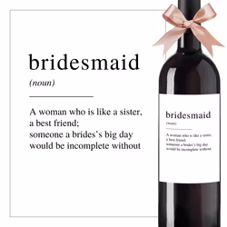 Flasketikett Bridesmaid