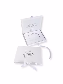 Presentbox för presentkort, Vit