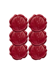 Vaxsigill 6-pack, Röd