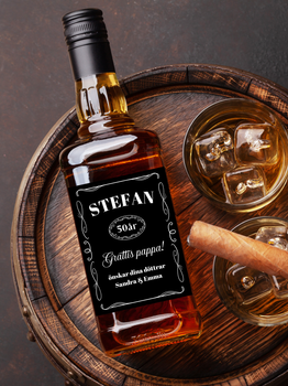 Flasketikett Whiskeyflaska, Egen text