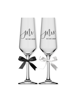 Champagneglas, Mr & Mrs