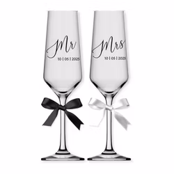 Champagneglas, Mr & Mrs