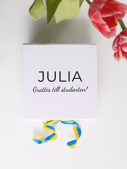 Presentbox Grattis till studenten!