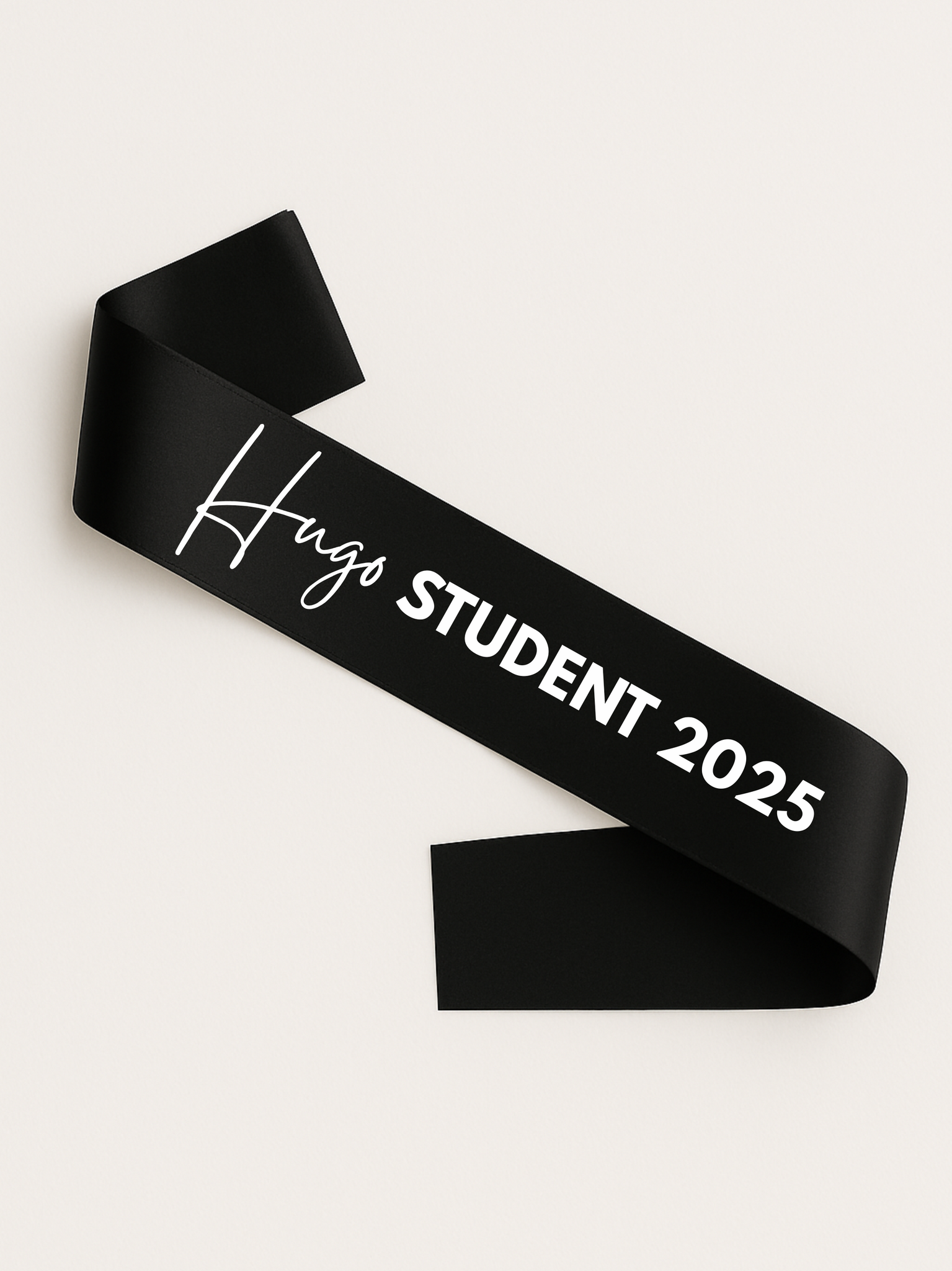 Svart Ordensband namntryck, Student 2025