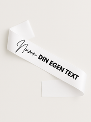 Ordensband, Vit, Egen text