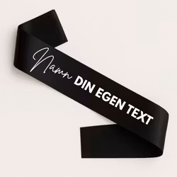 Ordensband, Svart, Egen text