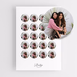 Runda Fotoetiketter, Eget foto