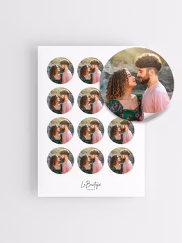 Runda Fotoetiketter, Eget foto