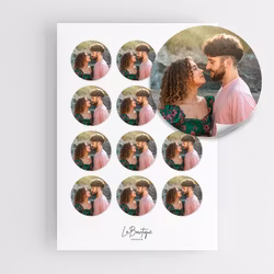 Runda Fotoetiketter, Eget foto