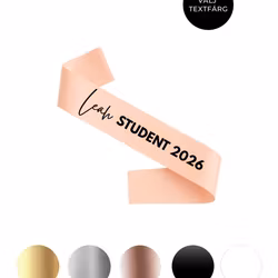 Rosé Ordensband namntryck, Student 2026
