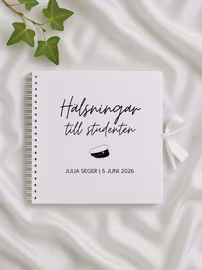 Gästbok med namntryck, Student 2026