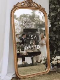 Vinyltext till Välkomstskylt