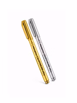 Metallicpennor Guld/Silver, 2-pack
