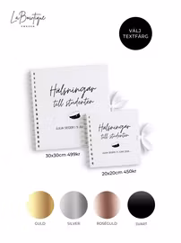 Gästbok med namntryck, Student 2026