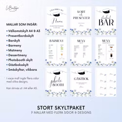 Student Skyltpaket - Redigerbara Canva-mallar