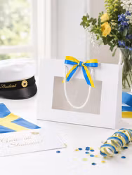 Presentpåse med fönster, Studenten