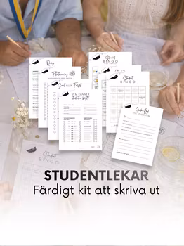 Studentlekar - färdigt kit till festen