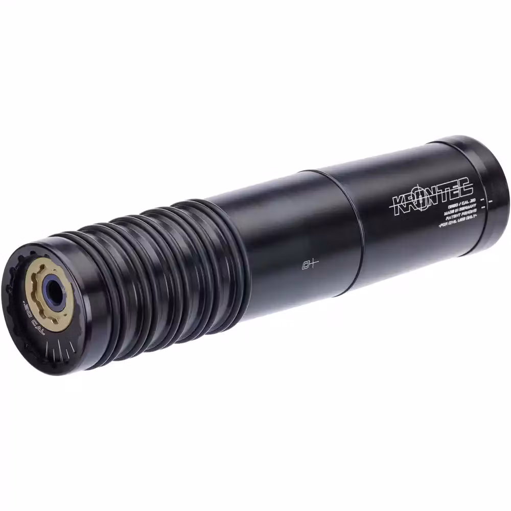 Krontec ljuddämpare. Lågprofil! Svart färg.