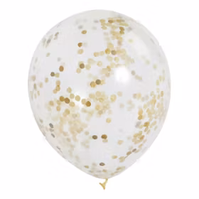 Konfettiballonger Guld