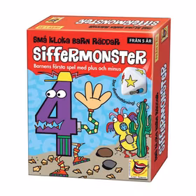 SMÅ KLOKA BARN RÄDDAR SIFFERMONSTER