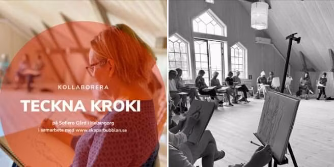 Kroki Självstudier 6 april - Sofiero Gård