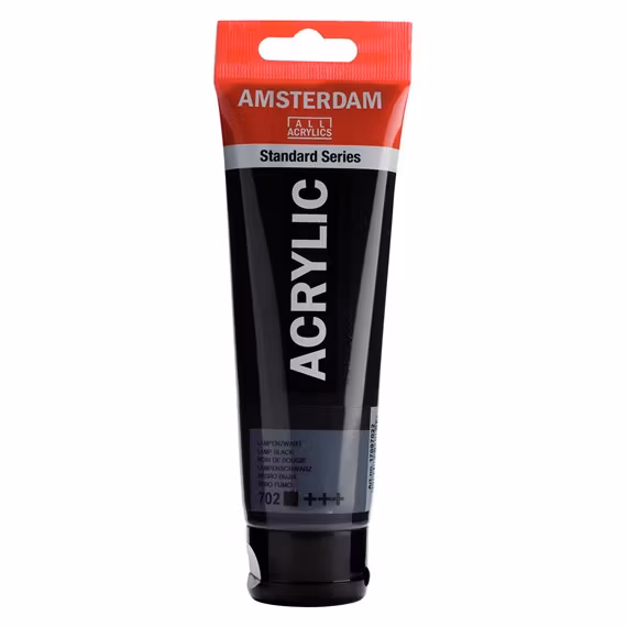 Lamp black 702 - Amsterdam Akrylfärg 120 ml