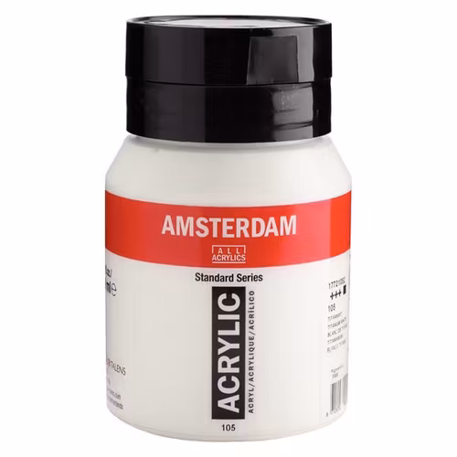Titanium White 105 - Amsterdam Akrylfärg 500 ml