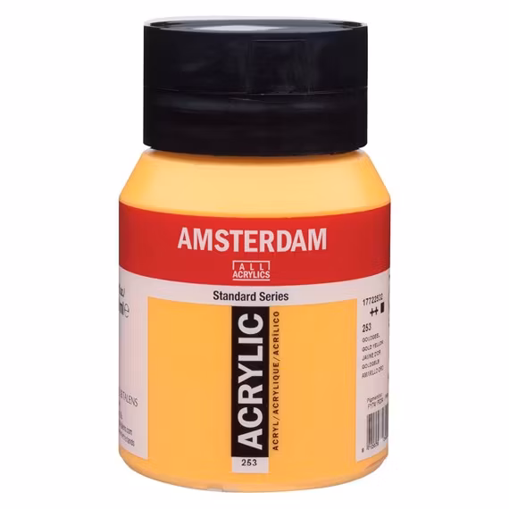 Gold yellow 253 - Amsterdam Akrylfärg 500 ml