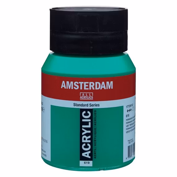 Permanent green deep 619 - Amsterdam Akrylfärg 500 ml