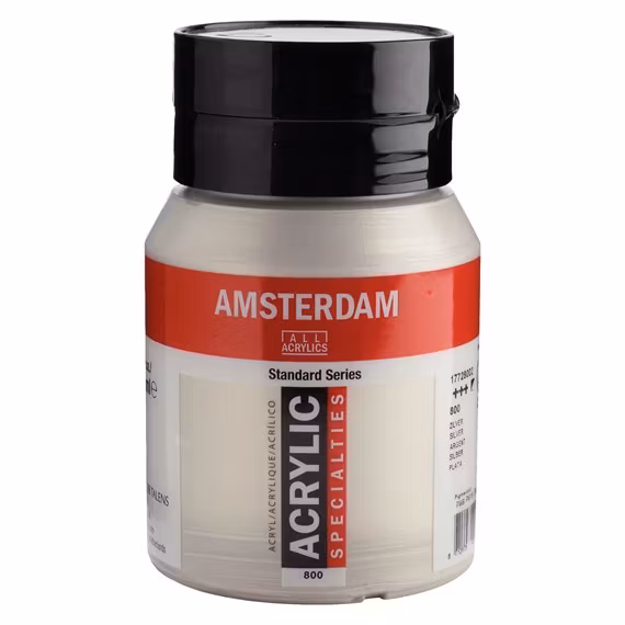 Silver 800 - Amsterdam Akrylfärg 500 ml